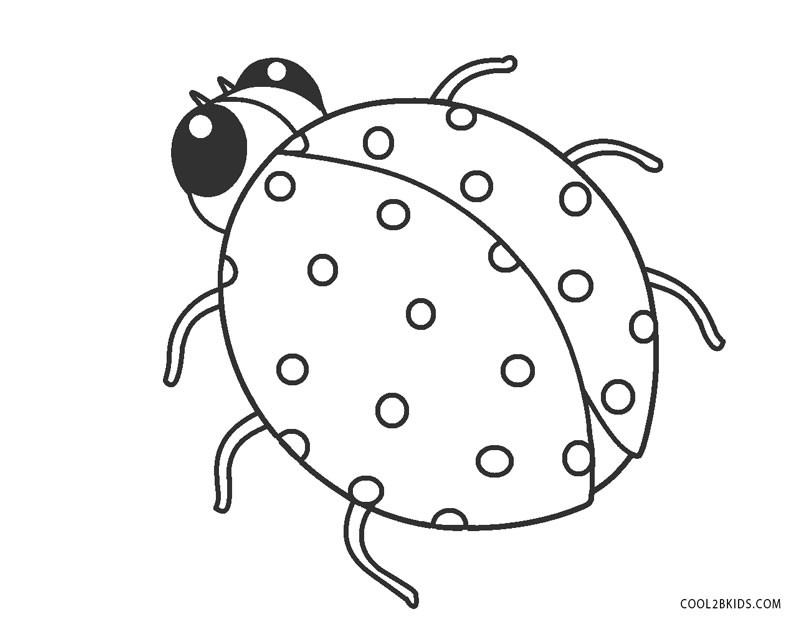 Ladybug Coloring Pages For Kids
 Free Printable Ladybug Coloring Pages For Kids