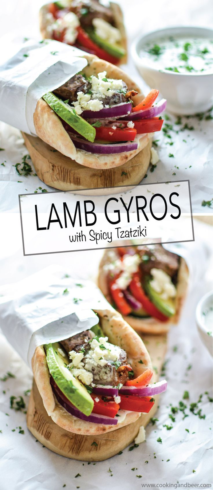 Lamb Gyros Recipe
 Lamb Gyros with Spicy Tzatziki Recipe