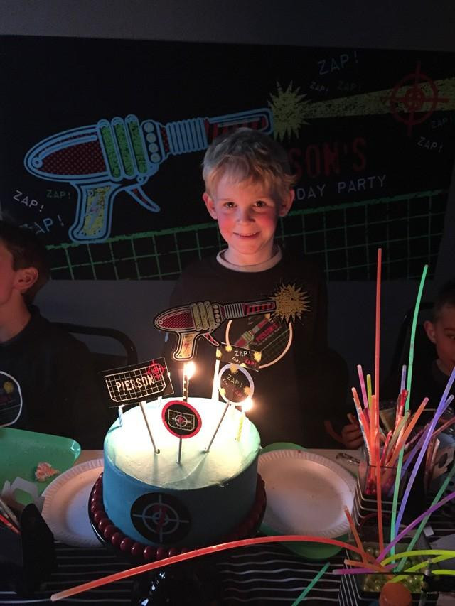 Laser Tag Birthday Party Ideas
 A Boy s Laser Tag Birthday Party Spaceships and Laser Beams
