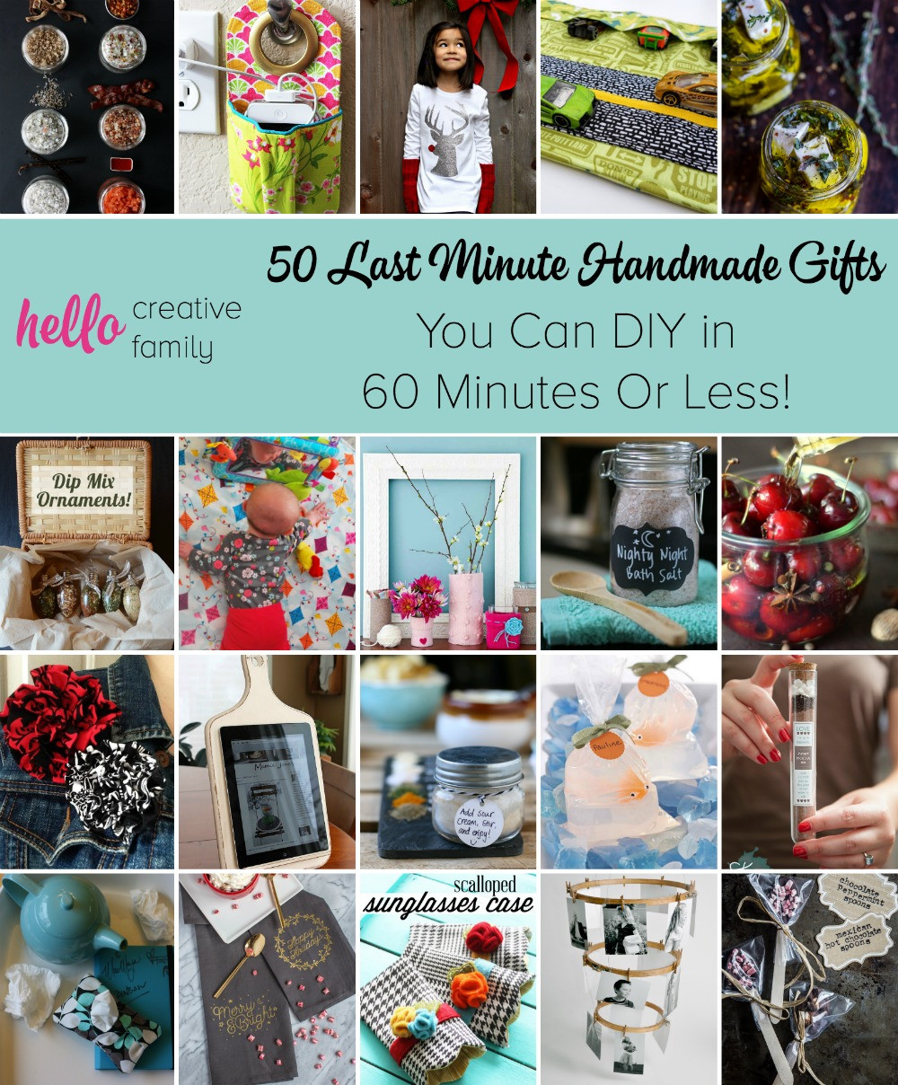 Last Minute DIY Birthday Gifts
 50 Last Minute Handmade Gifts You Can DIY in 60 Minutes
