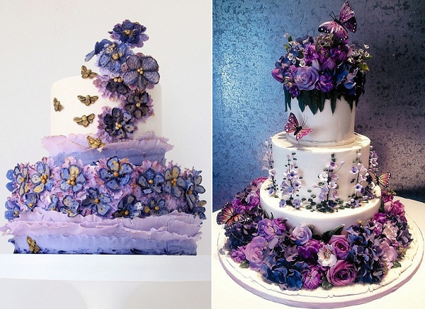 Lavender Wedding Cake
 Purple Lilac & Lavender Wedding Cakes Cake Geek Magazine