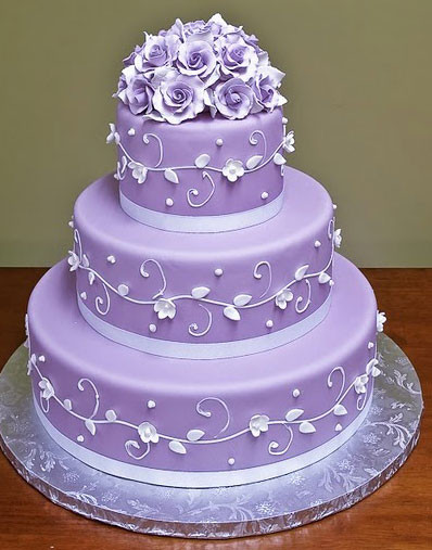 Lavender Wedding Cake
 The Wedding Collections Purple wedding cakes