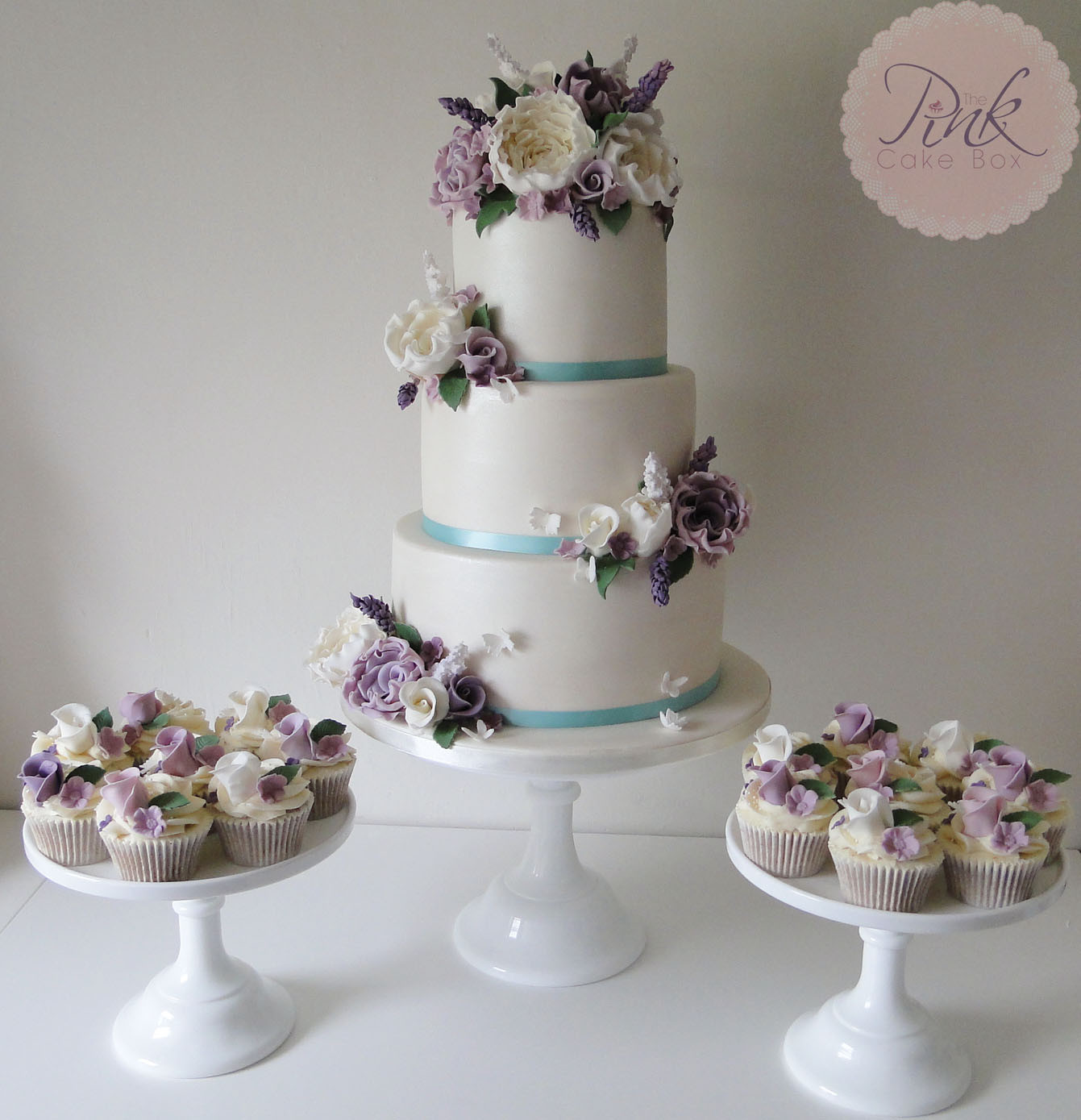 Lavender Wedding Cake
 Lavender and Mint Elegant Wedding Cake