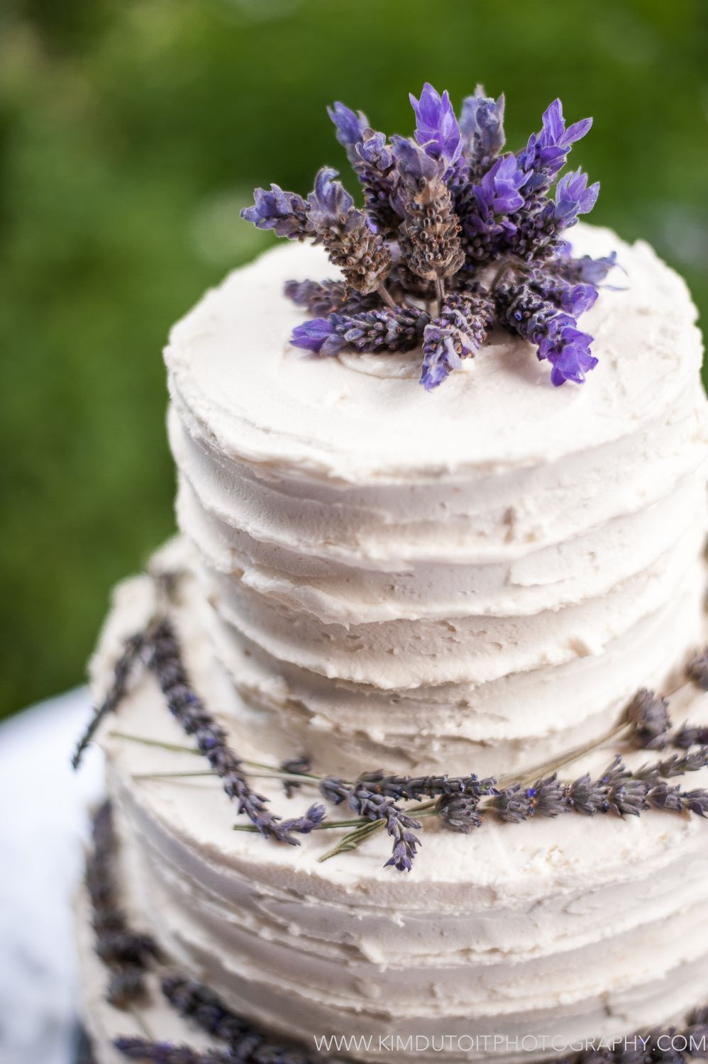 Lavender Wedding Cake
 Rustic lavender wedding cake