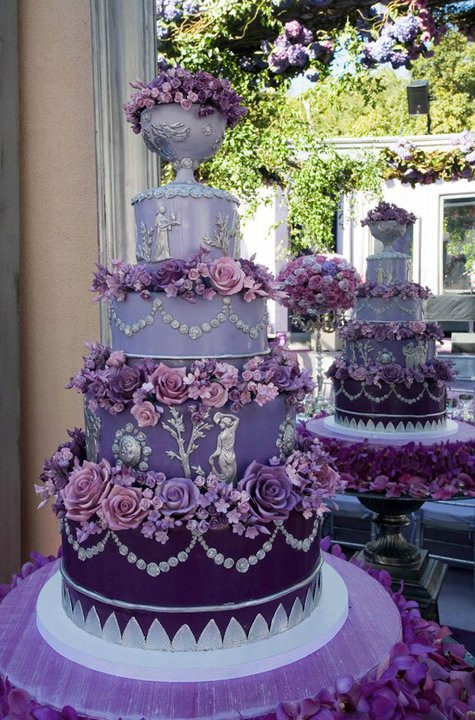 Lavender Wedding Cake
 Ariel Yve Design Wednesday Inspiration Purple Colin
