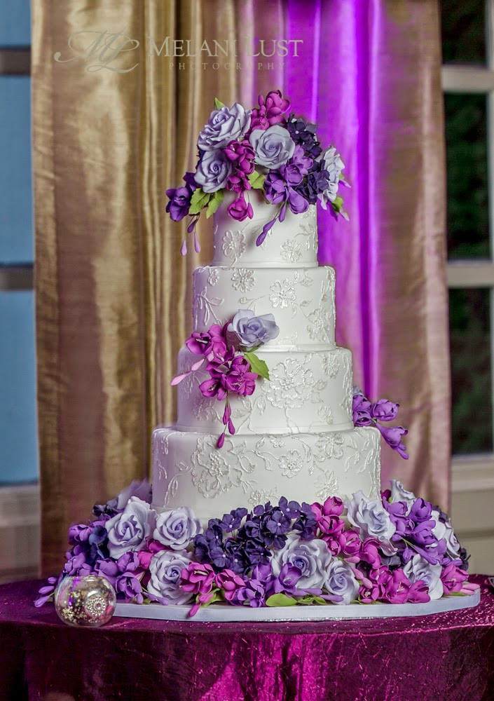 Lavender Wedding Cake
 For the Love of Cake by Garry & Ana Parzych Wedding