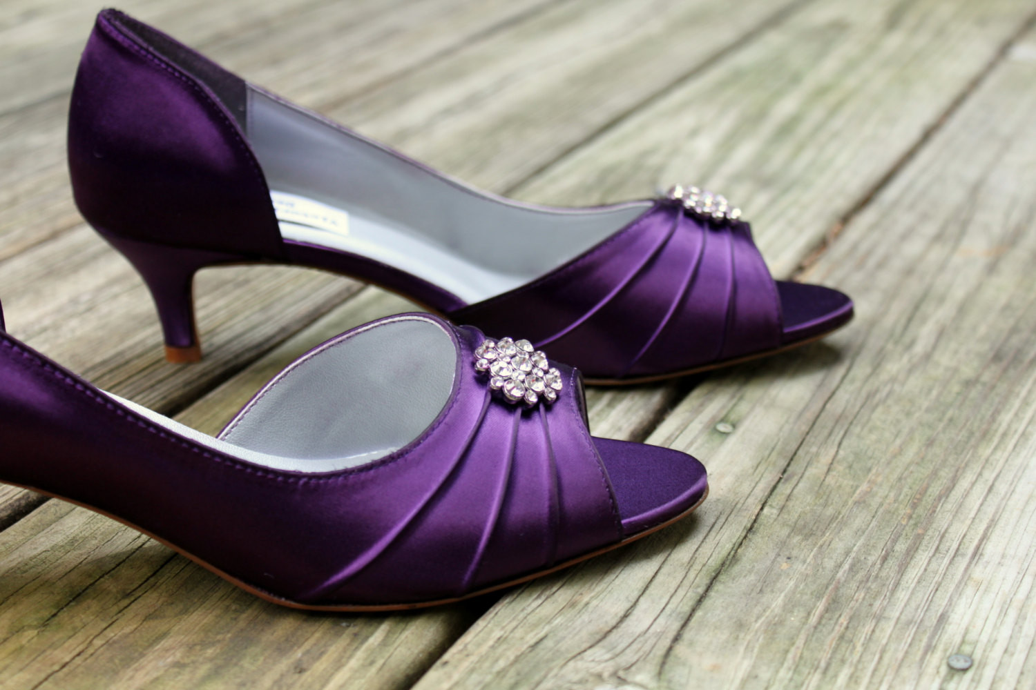 Lavender Wedding Shoes
 Purple Wedding Shoes low heel SALE size 8 1 75 inch