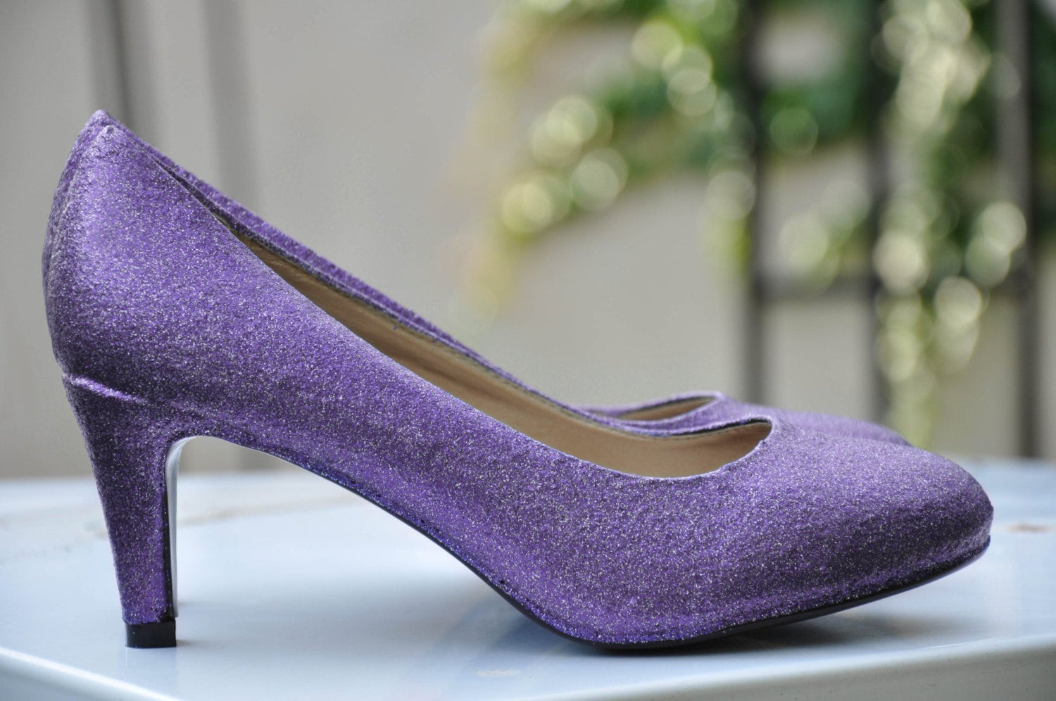 Lavender Wedding Shoes
 Lavender wedding shoes Lavender violet shoes Glitter shoes