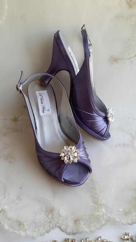 Lavender Wedding Shoes
 Lilac Wedding Shoes Lavender Bridal Shoes Sling Back Shoes