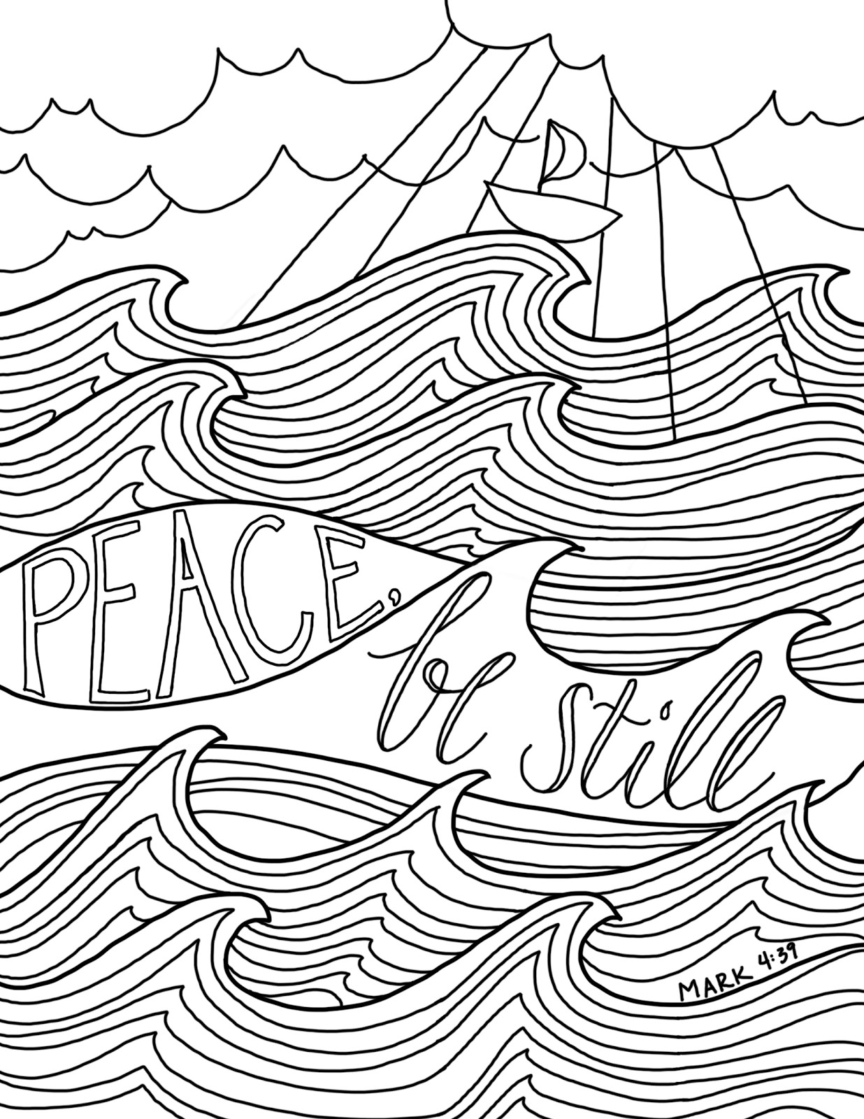 Lds Adult Coloring Pages
 just what i squeeze in Peace Be Still a new