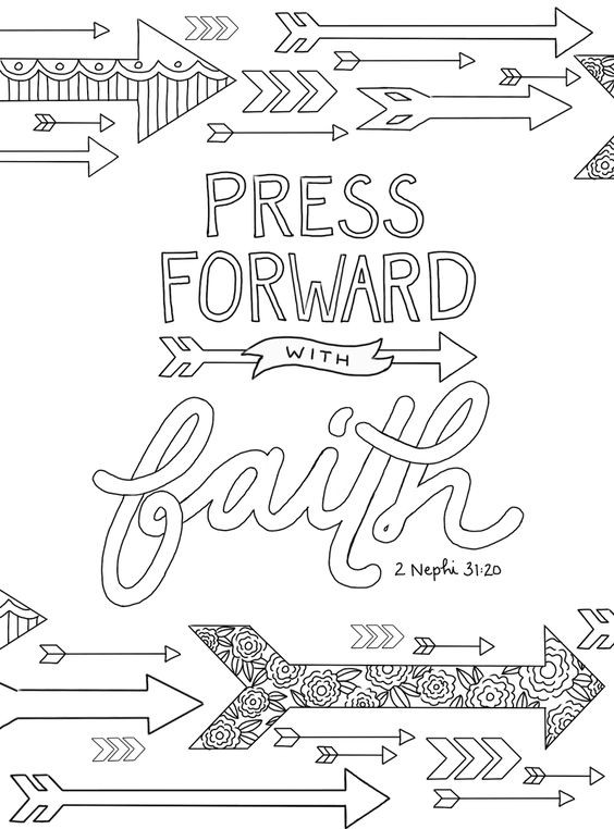 Lds Adult Coloring Pages
 just what i squeeze in "Press Forward with Faith
