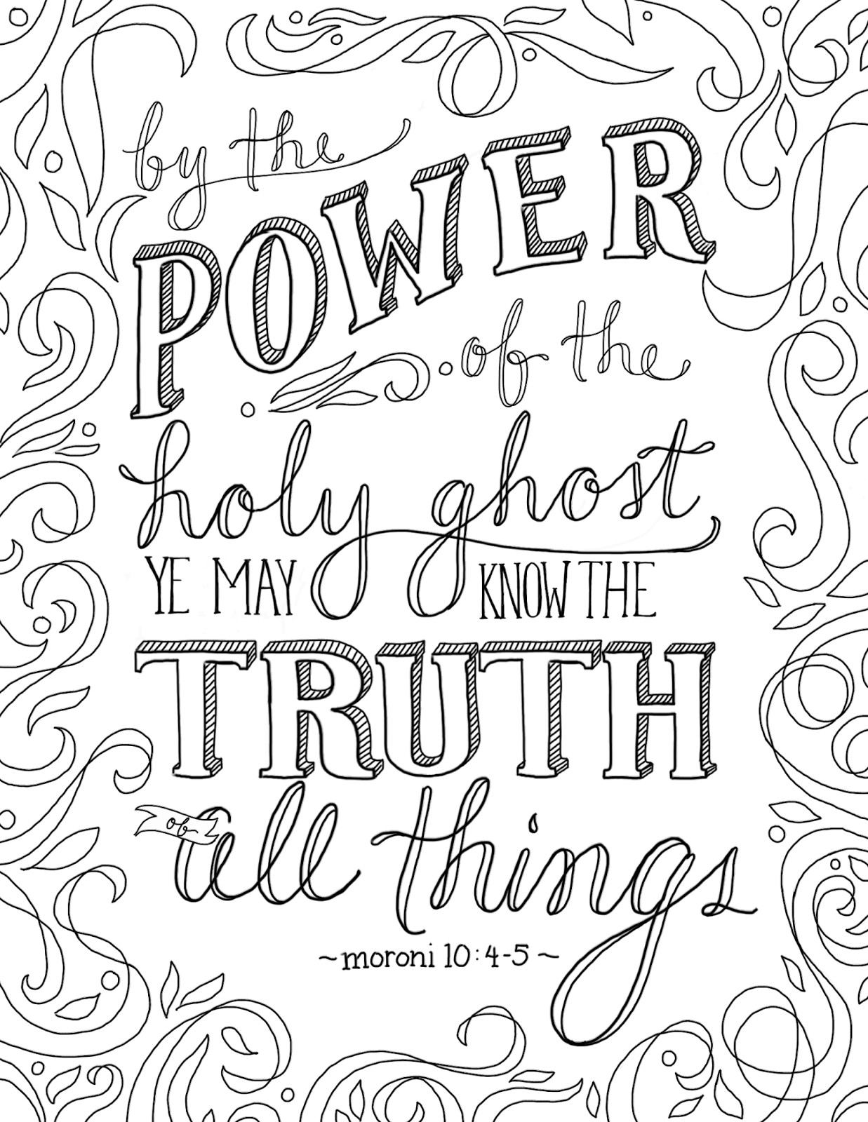 Lds Adult Coloring Pages
 just what i squeeze in The truth of all things