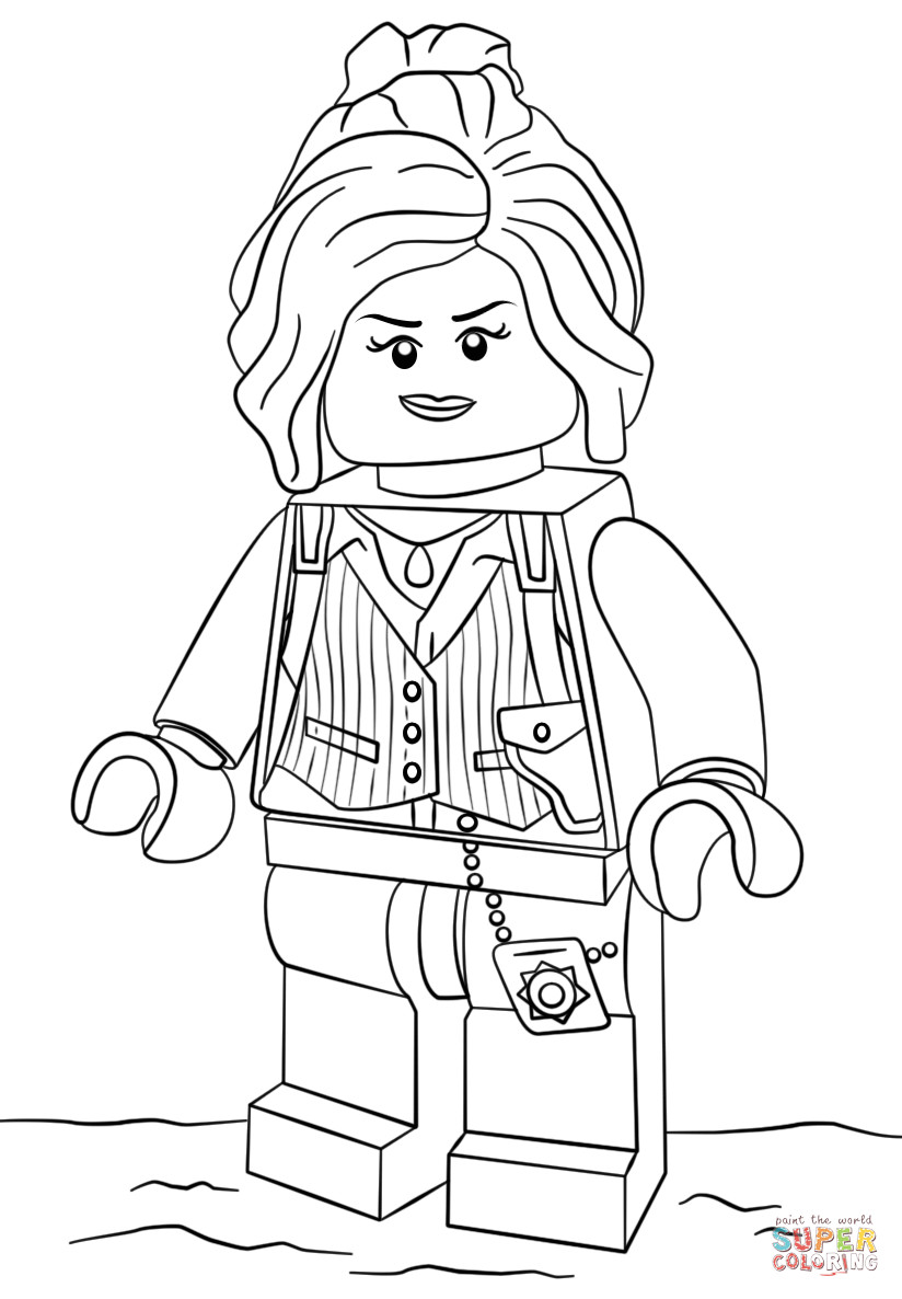 Lego Girls Coloring Pages
 Lego Barbara Gordon coloring page