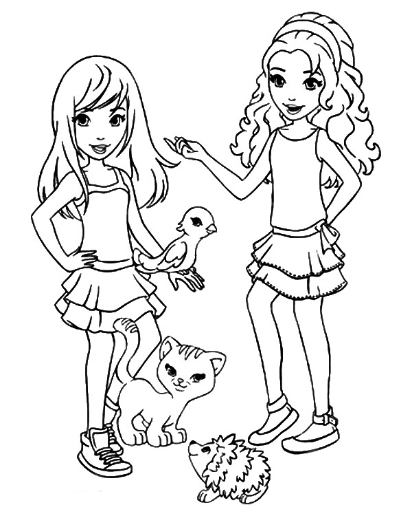 Lego Girls Coloring Pages
 LEGO Friends Coloring Pages