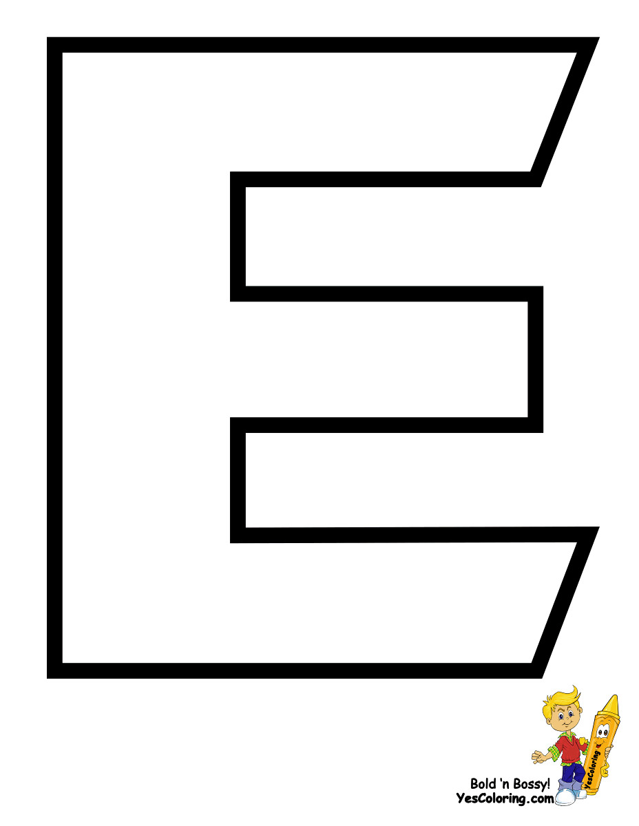 Letter E Coloring Pages For Toddlers
 Tenacious Transformers Alphabet Coloring Pages
