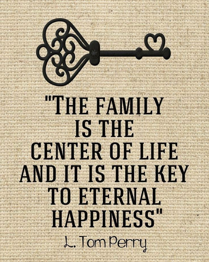 Life And Family Quotes
 The family is the center of life and it is the key to