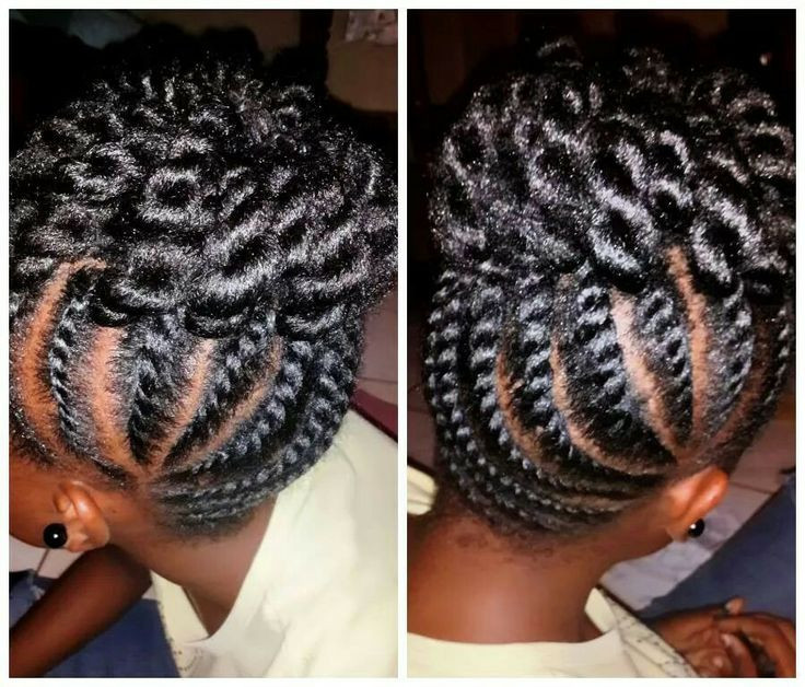 Little Girl Flat Twist Hairstyles
 152 best images about Little Girl Hair Braided styles on