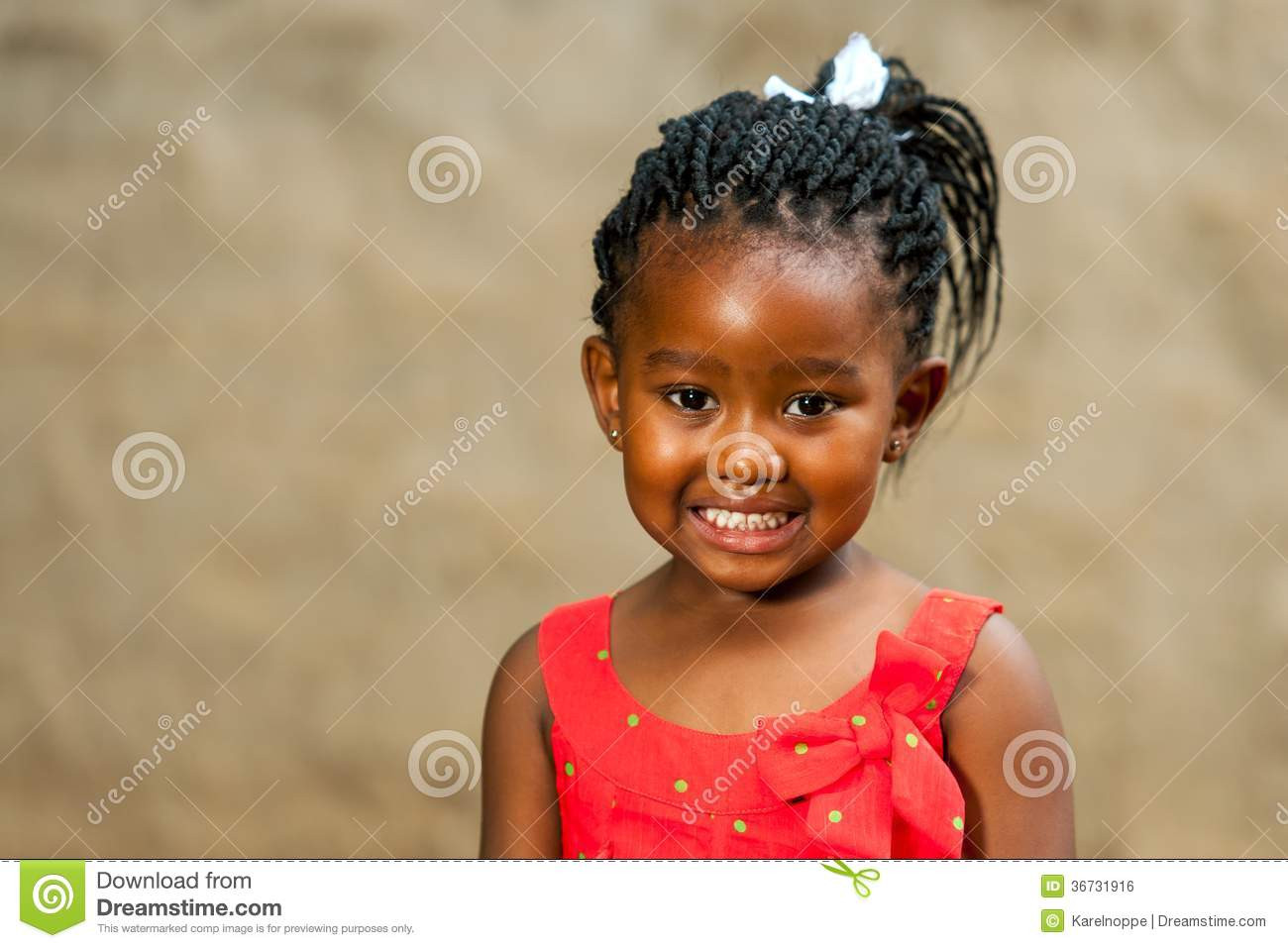 Little Girl Hairstyles African American Pictures
 Little African Girl With Braided Hairstyle Stock