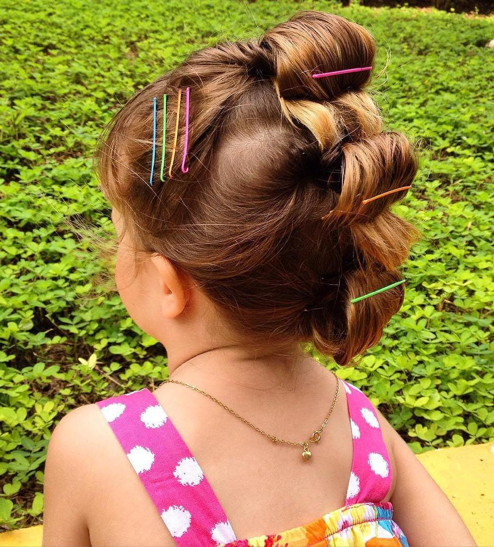 Little Girl Updo Hairstyles
 40 Cool Hairstyles for Little Girls on Any Occasion