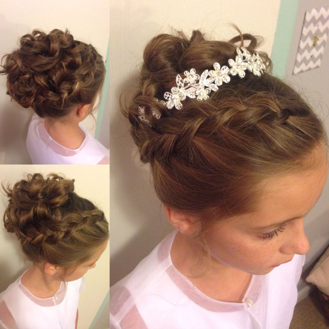 Little Girl Updo Hairstyles
 Little girl updo Wedding hairstyle Instagram
