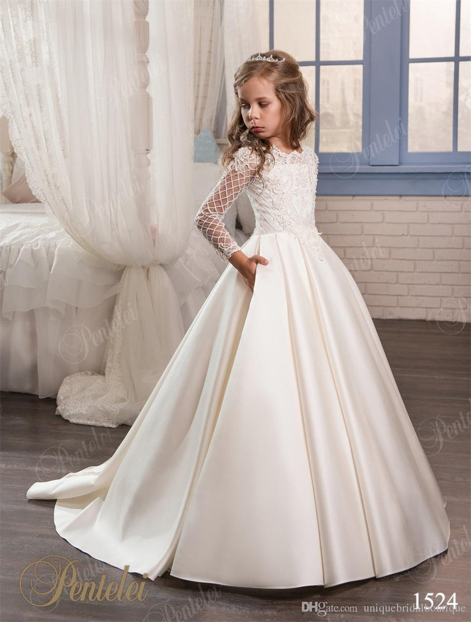 Little Girl Wedding Dresses
 Wedding Dresses For Little Girls 2017 Pentelei Cheap With