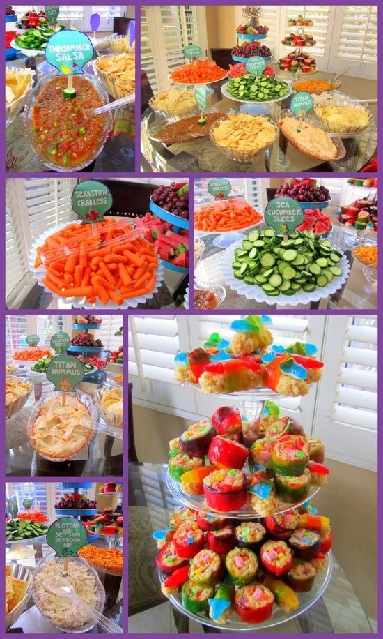 Little Mermaid Birthday Party Food Ideas
 Pin by Jennifer Gaff on Mermaid ocean theme party