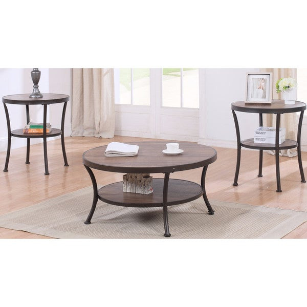 Living Room Coffee Tables
 Shop 3 Piece Modern Round Coffee Table and 2 End Tables