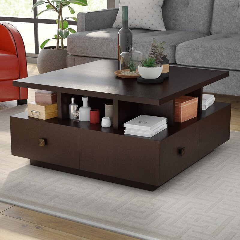 Living Room Coffee Tables
 Latitude Run Square Coffee Table & Reviews