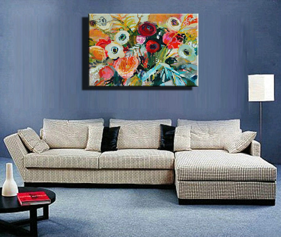 Living Room Painting
 Famous artist acrylic paint living room abstract modern