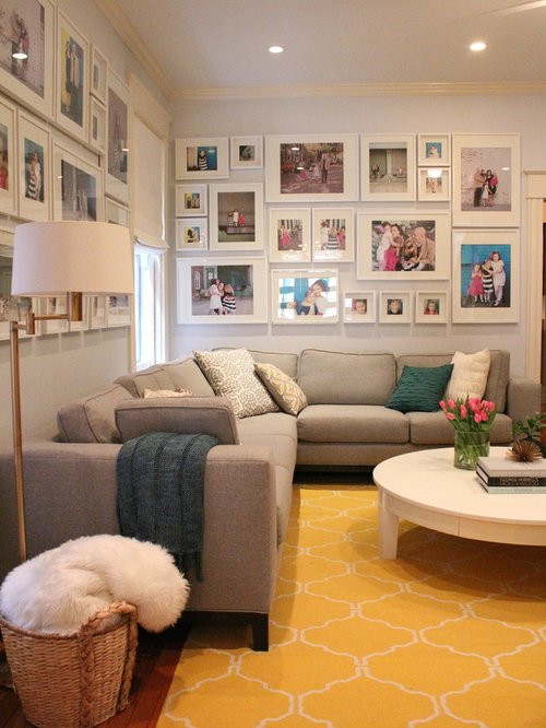 Living Room Photo Wall
 Log Home Interior s