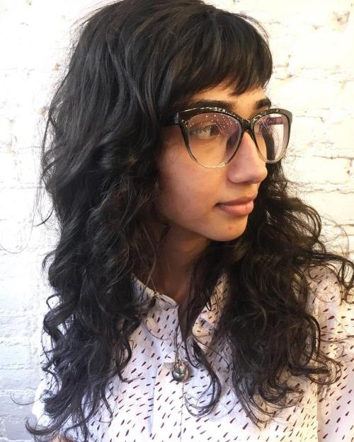 Long Curly Hairstyles With Bangs
 40 Cute Styles Featuring Curly Hair with Bangs