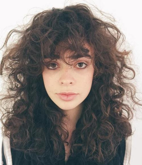 Long Curly Hairstyles With Bangs
 55 Styles and Cuts for Naturally Curly Hair in 2017