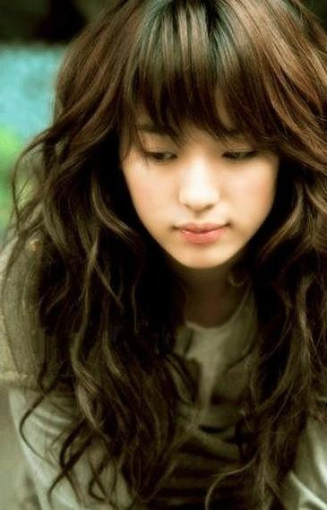 Long Curly Hairstyles With Bangs
 New Korean Hair Style 2013 Cute Korean Hairstyles for