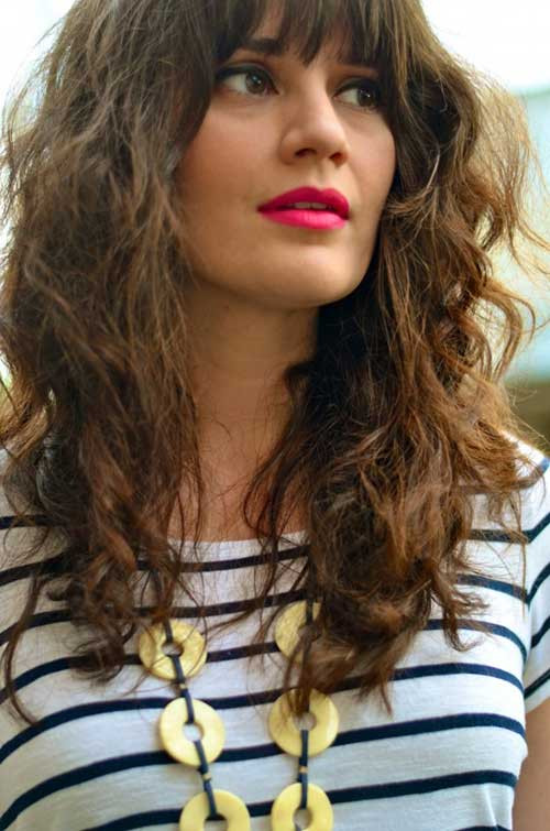 Long Curly Hairstyles With Bangs
 30 Best Curly Hair with Bangs