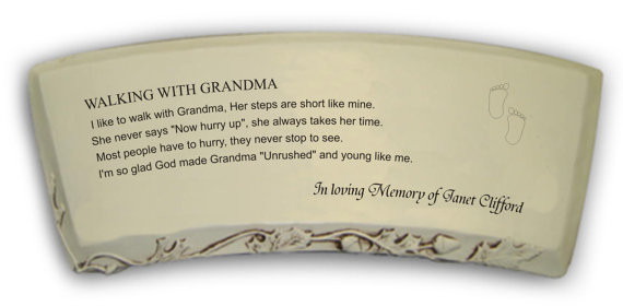 Loss Of Grandmother Quotes
 Memorial Garden Bench for Loss of Grandmother