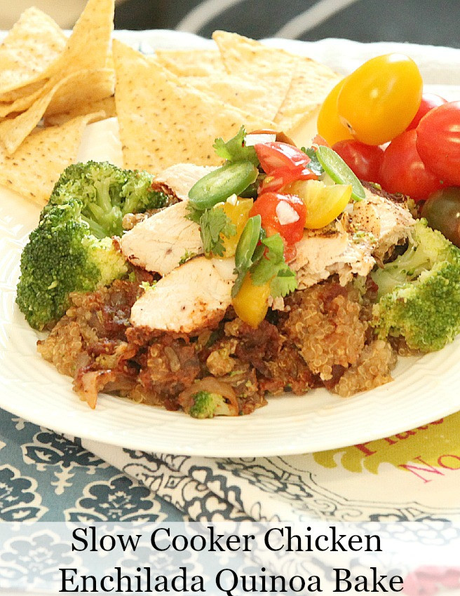 Low Calorie Baked Chicken Recipes
 Slow Cooker Chicken Enchilada Quinoa Bake