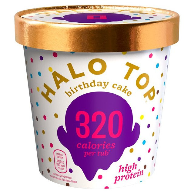 Low Calorie Birthday Cake
 Halo Top Birthday Cake Low Calorie Ice Cream 473ml from Ocado