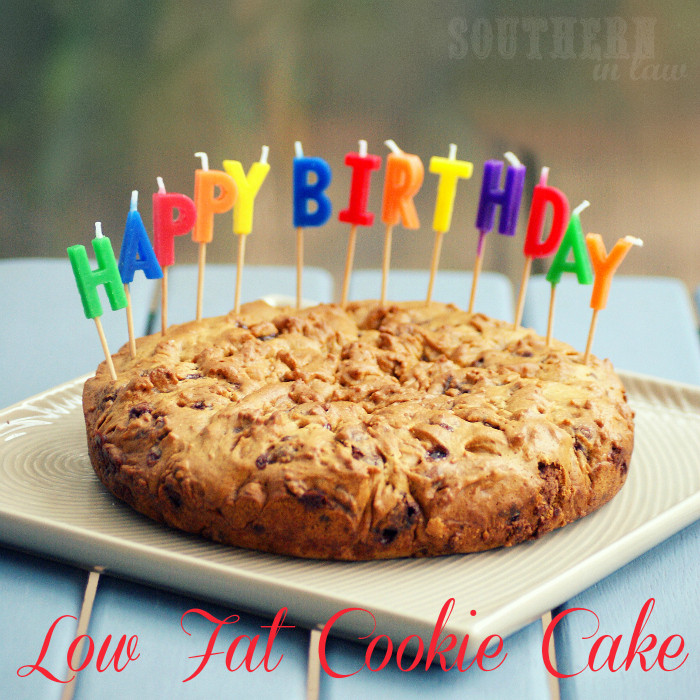 Low Calorie Birthday Cake
 Southern In Law Recipe Healthier Cookie Cake