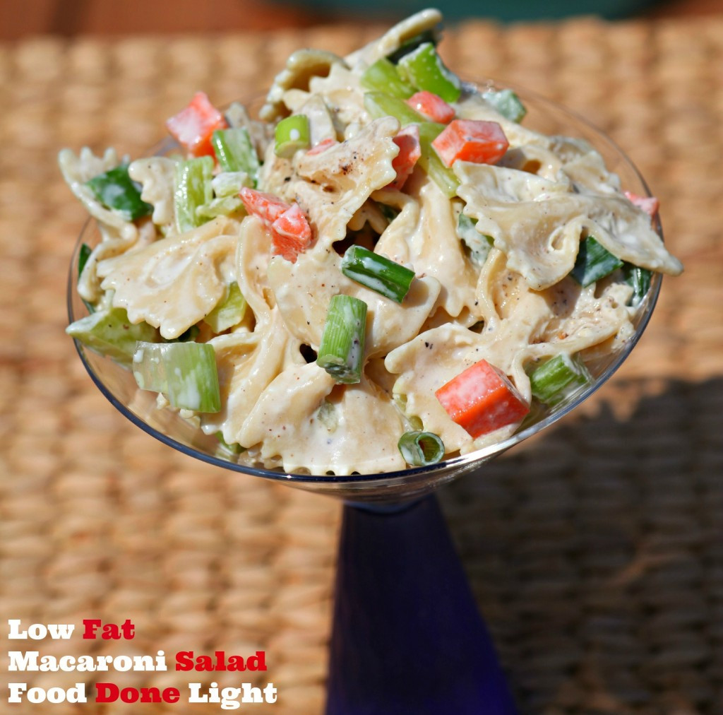 Low Calorie Pasta Salad Recipes
 Low Fat Macaroni Salad Healthy Low Calorie Food Done