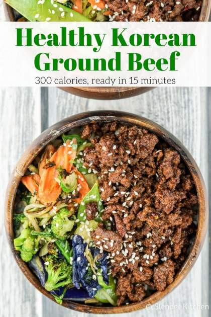 Low Calorie Recipes Ground Beef
 Healthy Korean Ground Beef with Ve ables Slender Kitchen