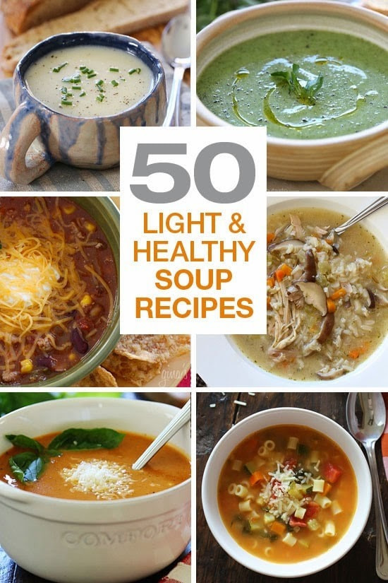 Low Calorie Soup Recipes
 50 Light and Healthy Soup Recipes Skinnytaste