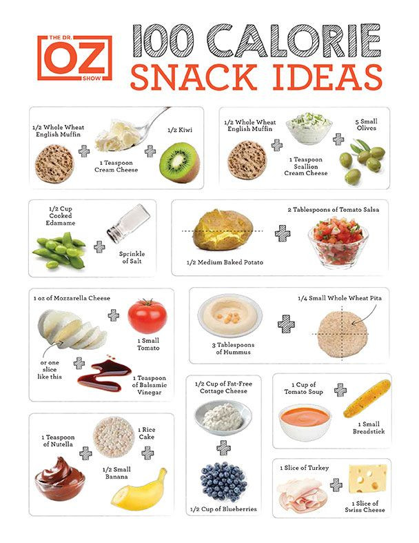 Low Calorie Soup Recipes Under 100 Calories
 100 Calorie Snack Cheat Sheet