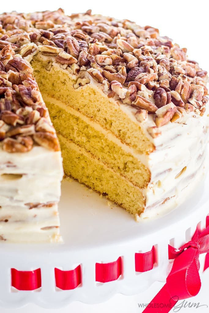 Low Carb Birthday Cake Recipes
 Vanilla Gluten Free Keto Birthday Cake Recipe Sugar Free