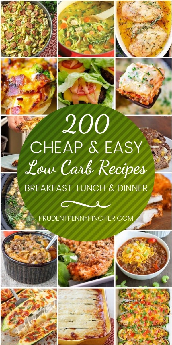 Low Carb Diet Recipes
 200 Cheap & Easy Low Carb Recipes Prudent Penny Pincher