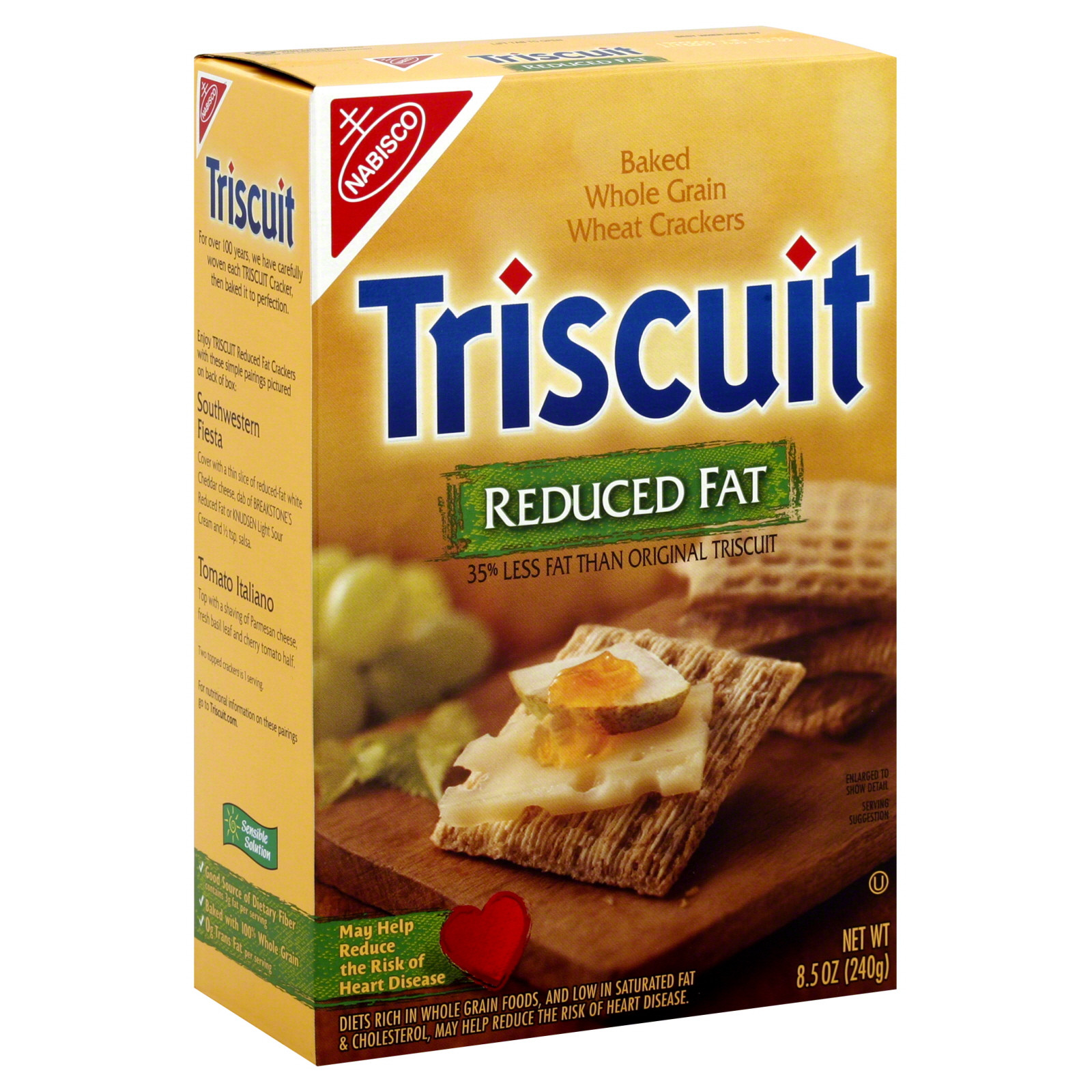 Low Fat Crackers
 Triscuit Crackers Reduced Fat 8 5 oz 240 g Food