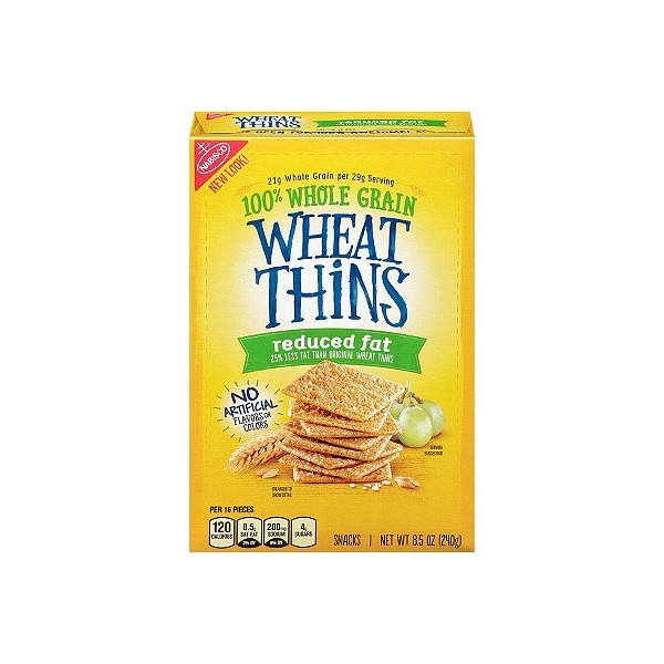 Low Fat Crackers
 Wheat Thins Reduced Fat Crackers 8 5oz