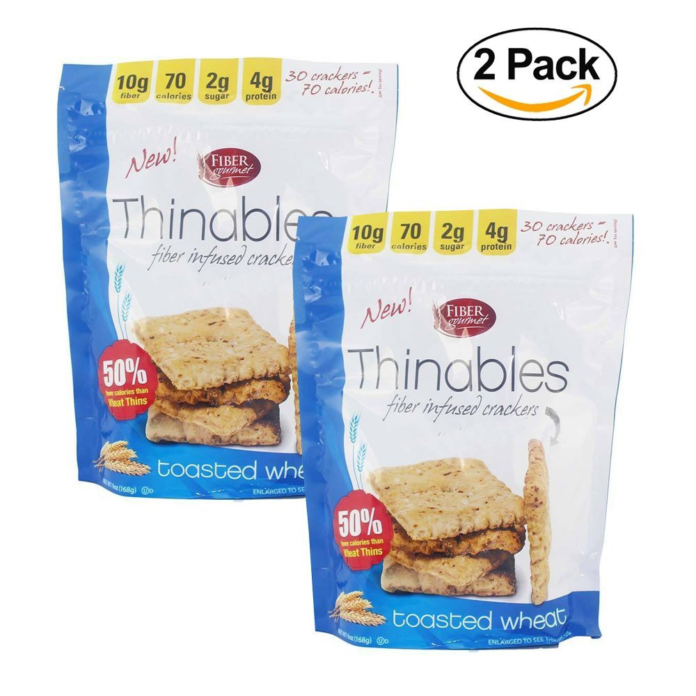Low Fat Crackers
 Amazon Thinables Low Calorie Crackers 6 pack Sharp