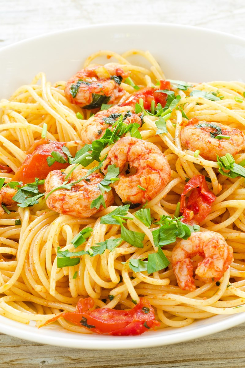 Low Fat Pasta Recipes
 Easy Low Fat Spicy Shrimp Pasta