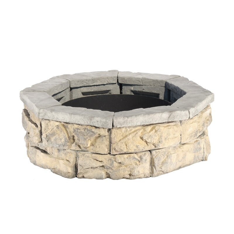 Lowes Stone Fire Pit Kit
 Natural Concrete Products Co Fossil Stone Wood Burning