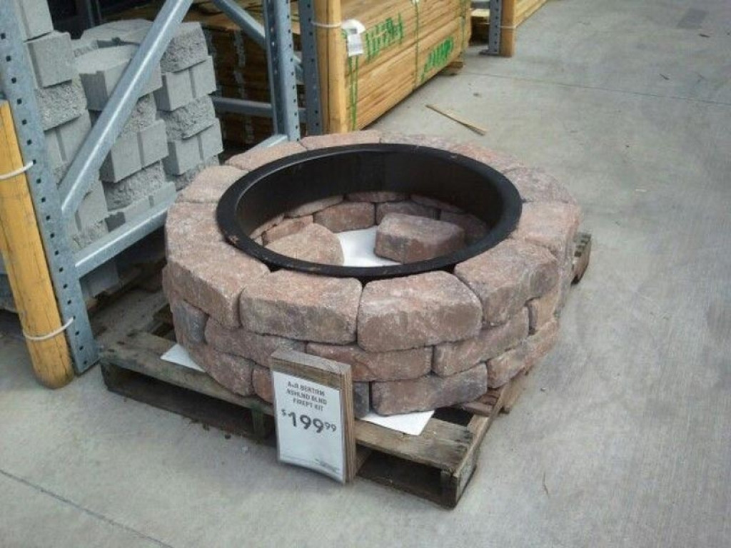 Lowes Stone Fire Pit Kit
 Exterior Stone Fire Pits At Lowes Design And Ideas